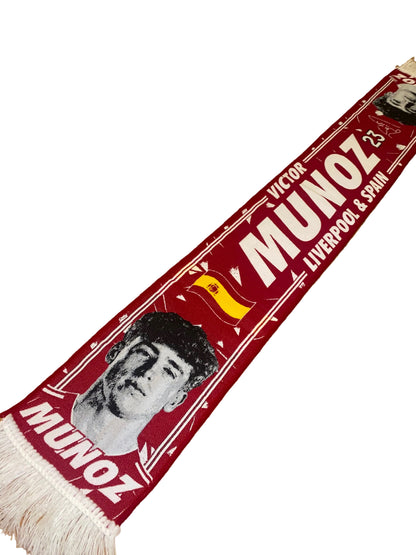 Victor Muñoz Liverpool FC Scarf No.23 – Liverpool & Spain Player Scarf – Unofficial