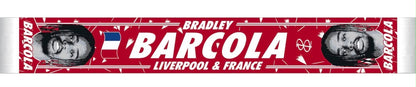 Bradley Barcola Liverpool Scarf – France Football Star New Signing Tribute Scarf – Unofficial