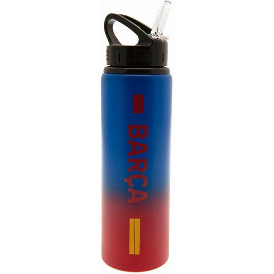 Official FC Barcelona Aluminium Water Bottle | Barça Red & Blue Reusable Sports Bottle