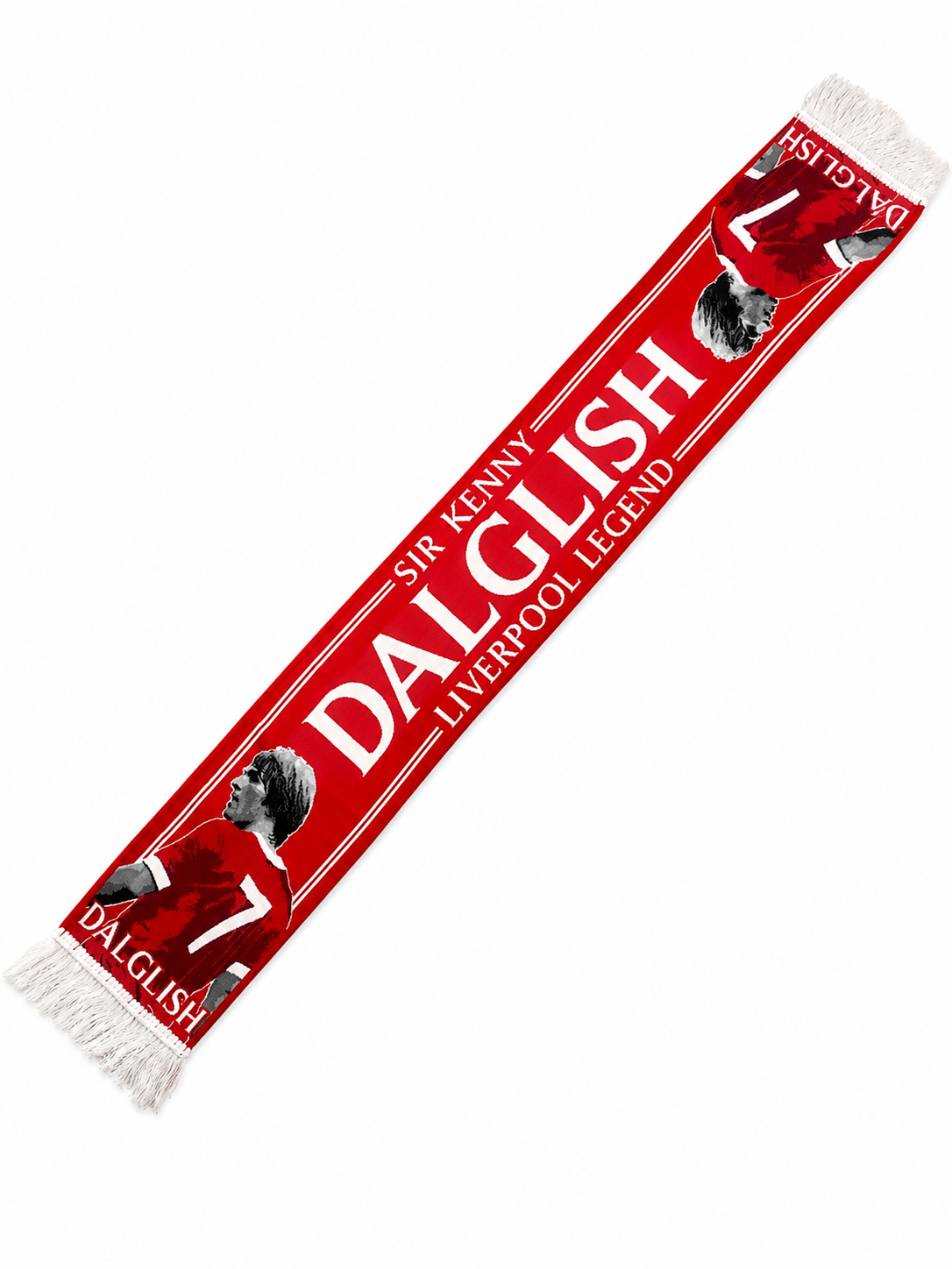 Sir Kenny Dalglish Liverpool Legend Scarf | No.7 LFC Supporters Scarf