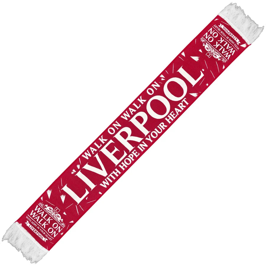 Liverpool FC Walk On Red & White Scarf – 2026/27 Home Kit Inspired