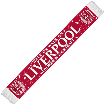 Liverpool FC Walk On Red & White Scarf – 2026/27 Home Kit Inspired