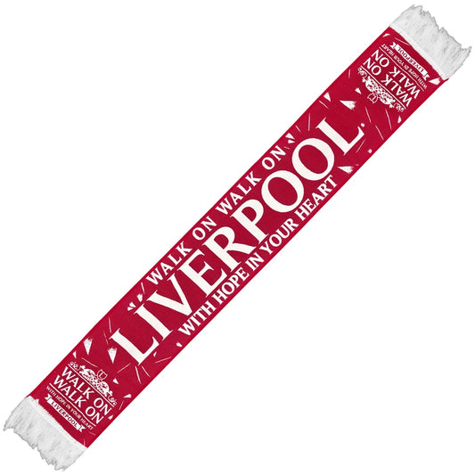 Liverpool FC Walk On Red & White Scarf – 2026/27 Home Kit Inspired