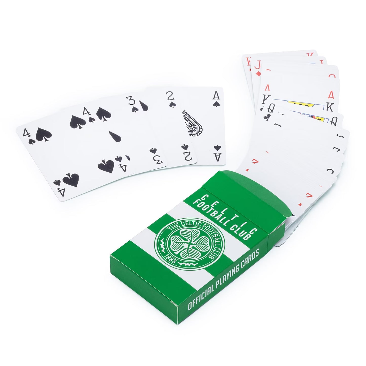 Official Celtic FC Playing Cards – Green & White Crest Design