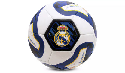 Official Real Madrid Football – White, Navy & Gold Club Crest Ball