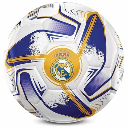 Official Real Madrid Size 5 Football – White, Blue & Gold Club Crest Ball
