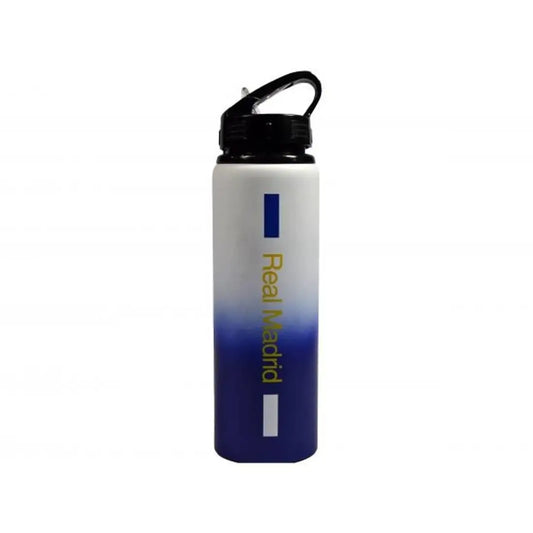 Official Real Madrid Aluminium Water Bottle – White & Blue Reusable Sports Bottle