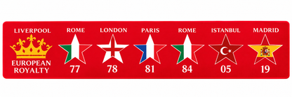 Liverpool FC European Royalty Bar Runner Mat – 6 Times Champions of Europe – Unofficial